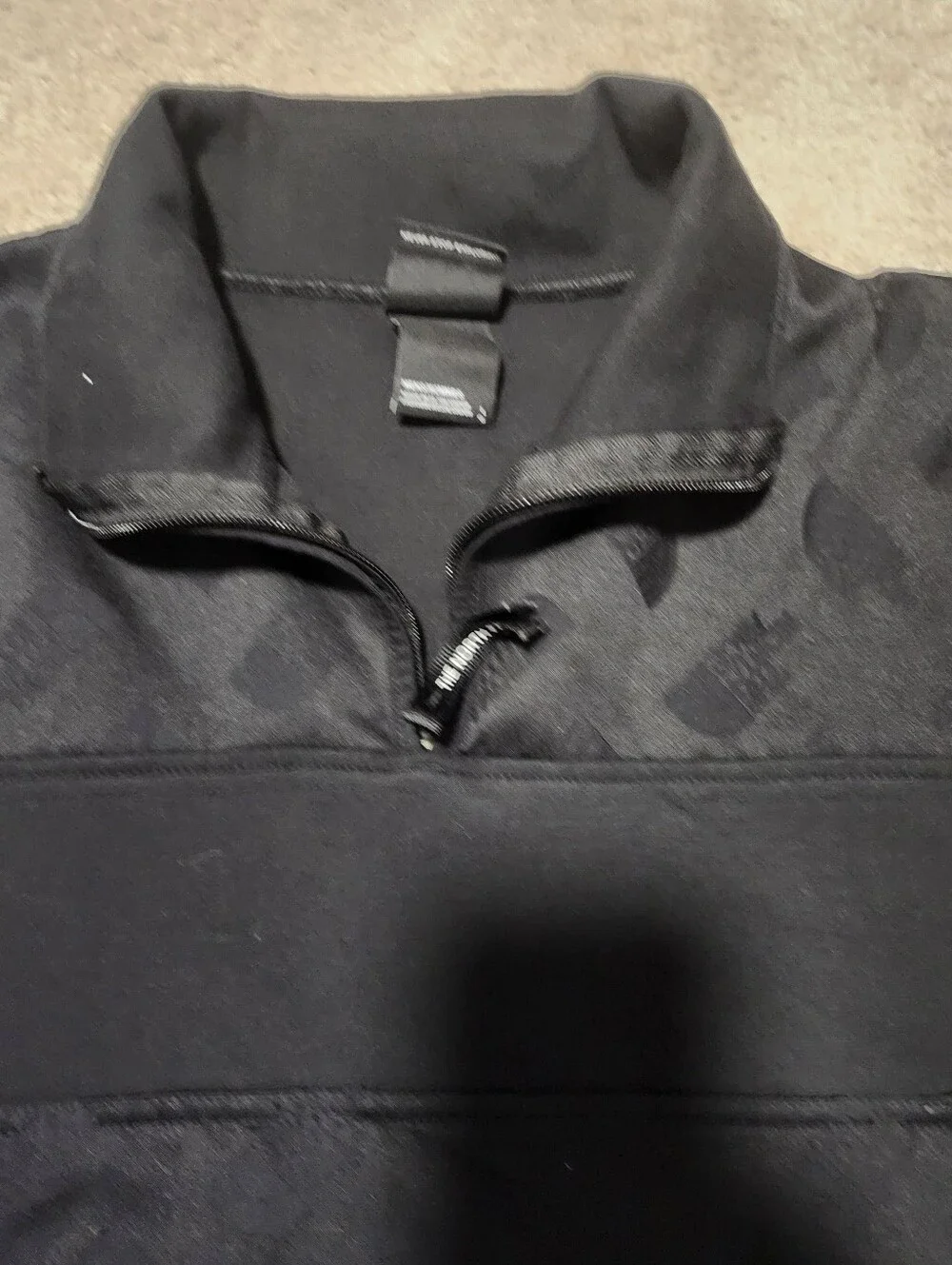 The North Face Black Half-Zip Logo Men's‎ Pullover Size Large